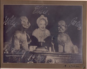 Elsie de Wolf Xmas card 1950