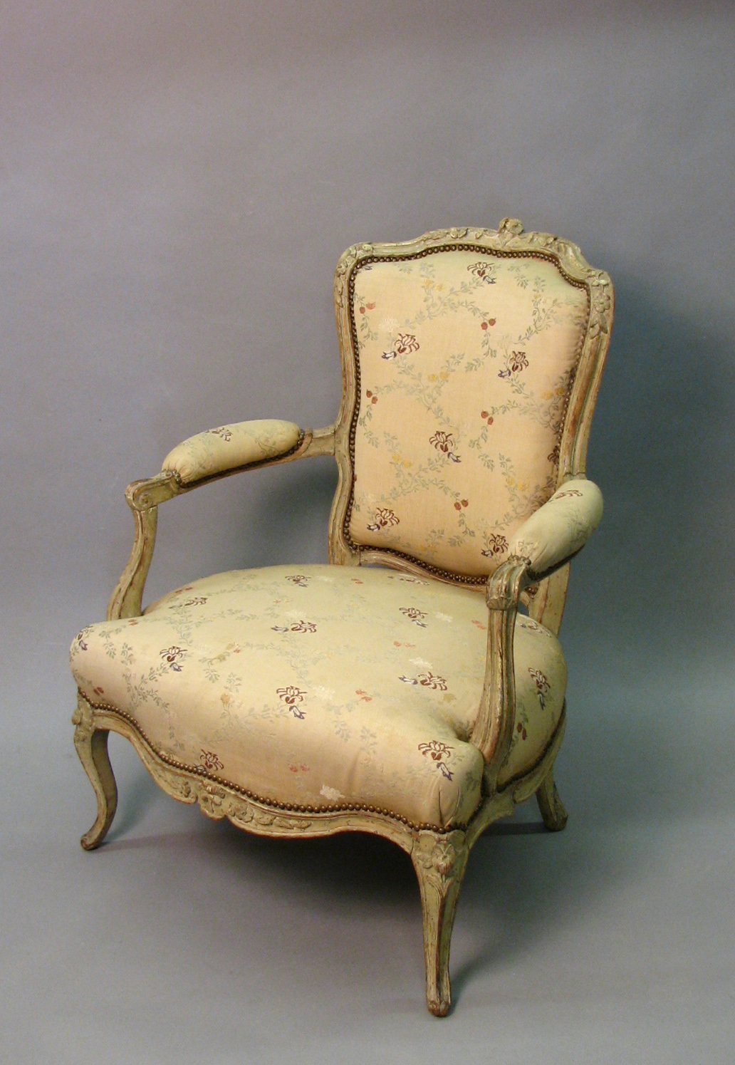 Thumbnail image for Grellou Model Louis XV Style Open Armchair